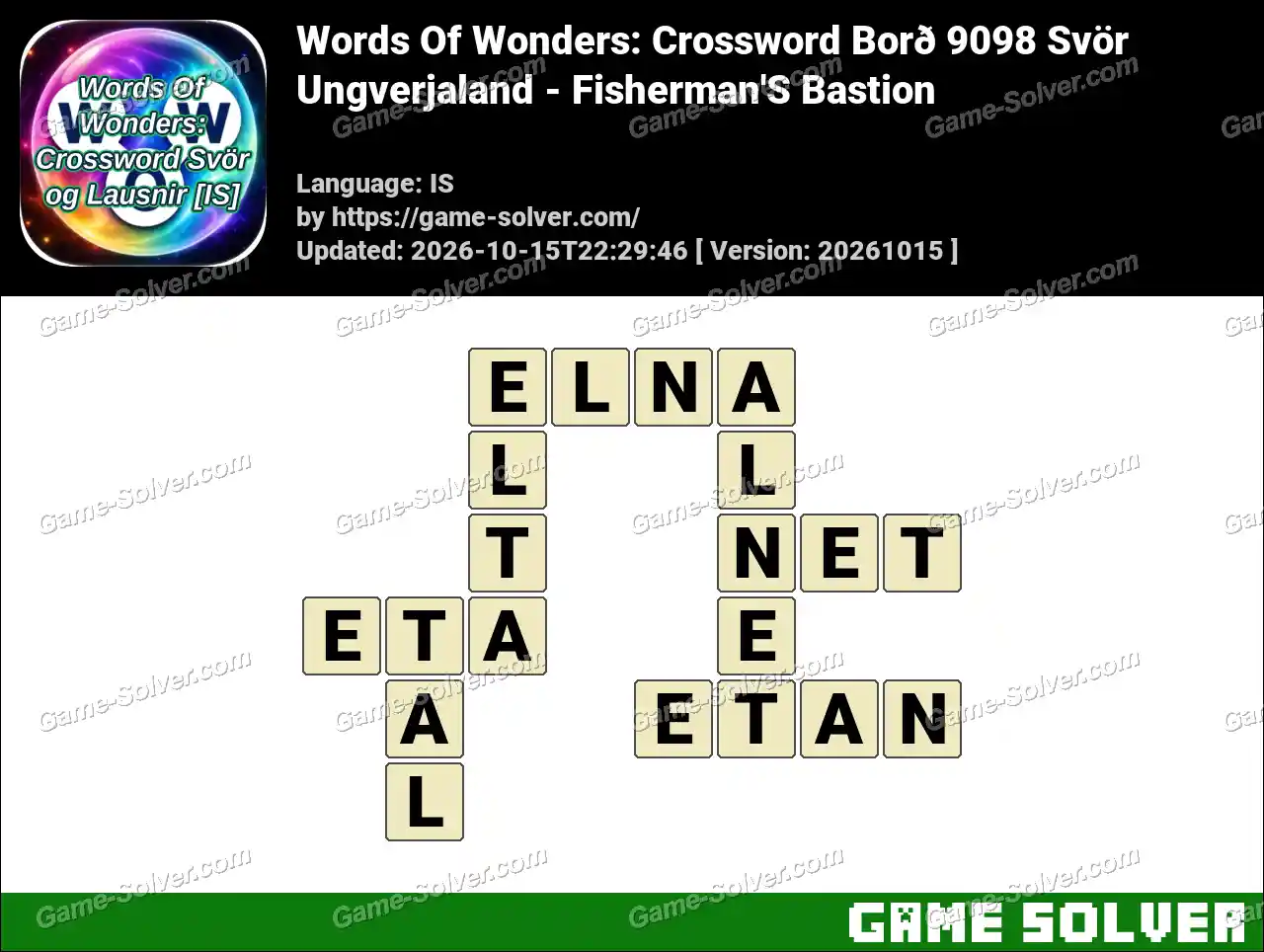 Words Of Wonders: Crossword Borð 9098 Svör – Ungverjaland – Fisherman’S Bastion